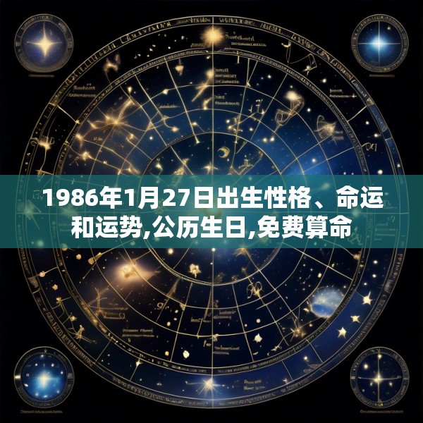 1986年1月27日出生性格、命运和运势,公历生日,免费算命