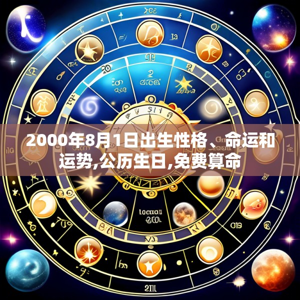 2000年8月1日出生性格、命运和运势,公历生日,免费算命