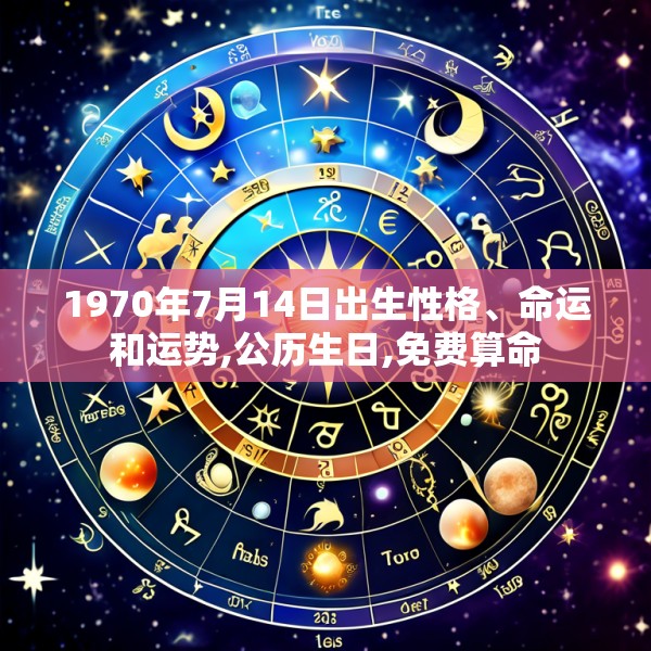 1970年7月14日出生性格、命运和运势,公历生日,免费算命