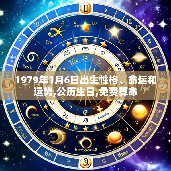 1979年1月6日出生性格、命运和运势,公历生日,免费算命