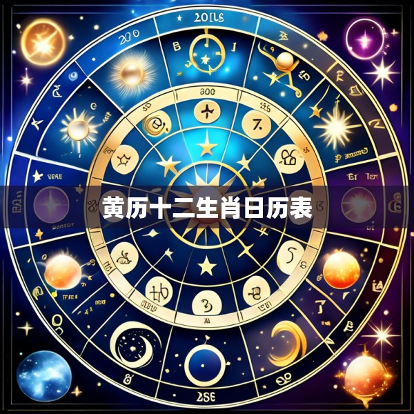 黄历十二生肖日历表