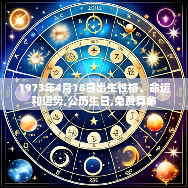 1973年4月18日出生性格、命运和运势,公历生日,免费算命