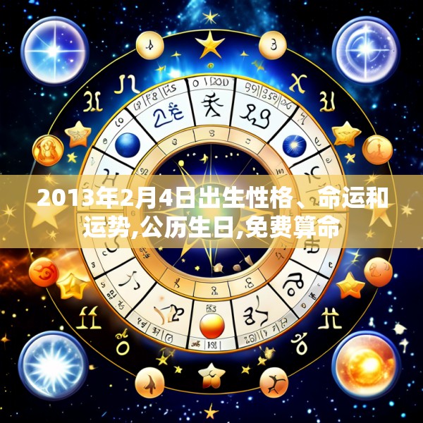 2013年2月4日出生性格、命运和运势,公历生日,免费算命