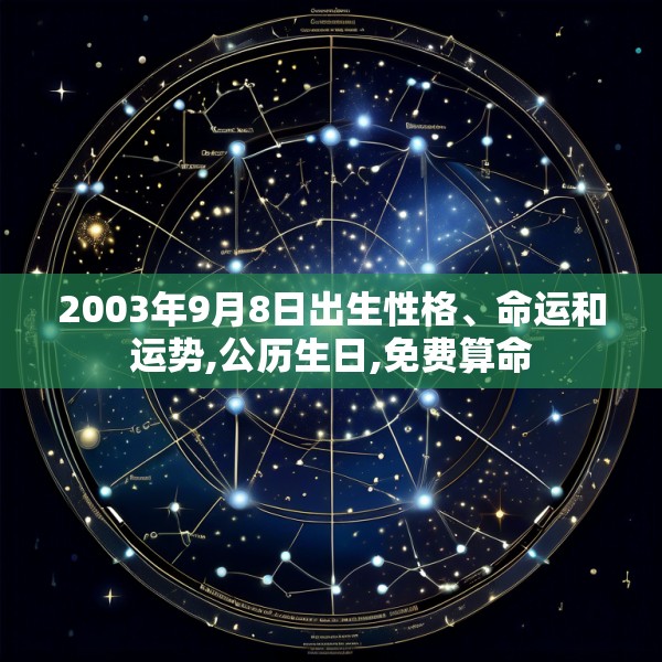 2003年9月8日出生性格、命运和运势,公历生日,免费算命