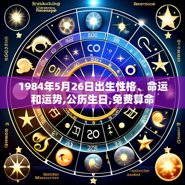 1984年5月26日出生性格、命运和运势,公历生日,免费算命