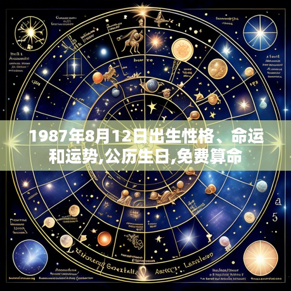 1987年8月12日出生性格、命运和运势,公历生日,免费算命