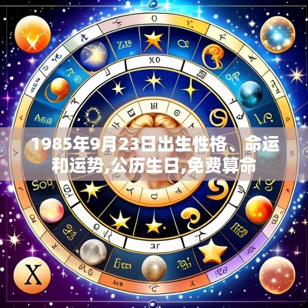 1985年9月23日出生性格、命运和运势,公历生日,免费算命