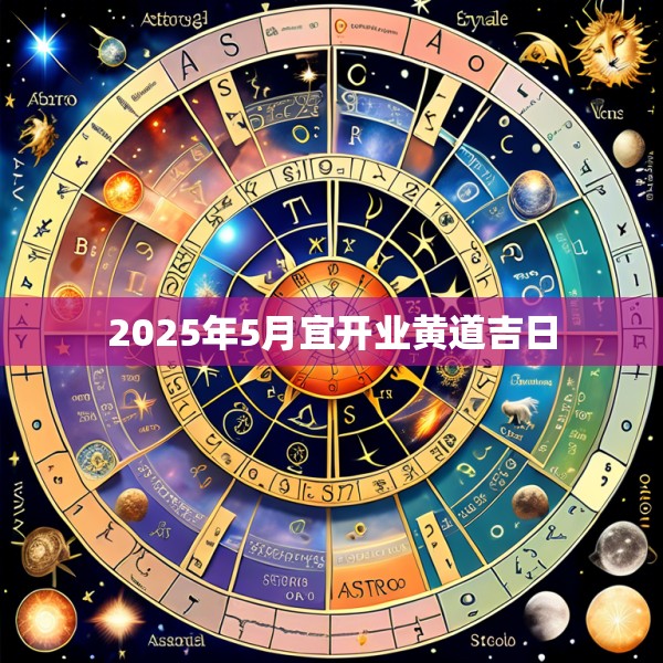 2025年5月宜开业黄道吉日