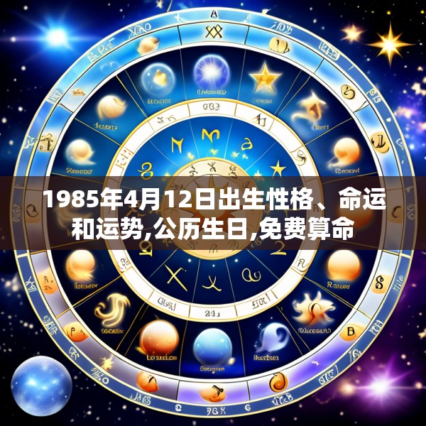 1985年4月12日出生性格、命运和运势,公历生日,免费算命