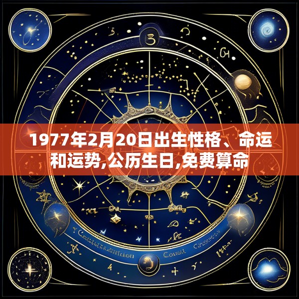 1977年2月20日出生性格、命运和运势,公历生日,免费算命