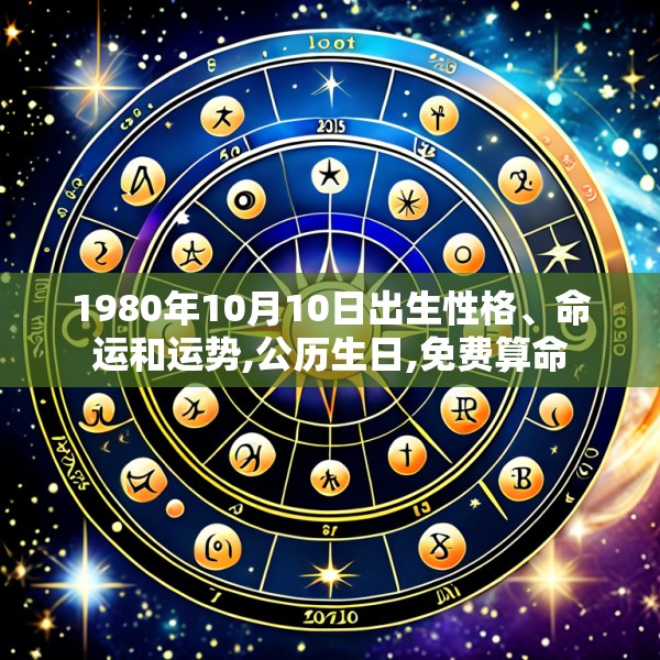 1980年10月10日出生性格、命运和运势,公历生日,免费算命
