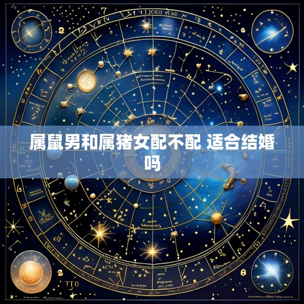 属鼠男和属猪女配不配 适合结婚吗