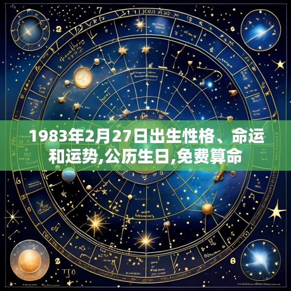 1983年2月27日出生性格、命运和运势,公历生日,免费算命