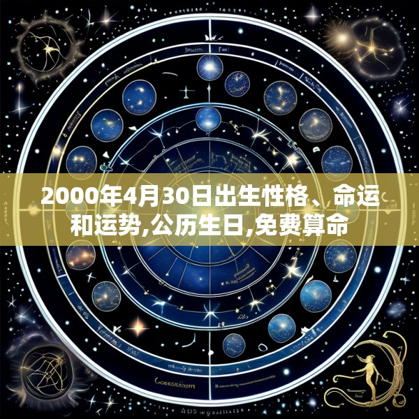 2000年4月30日出生性格、命运和运势,公历生日,免费算命
