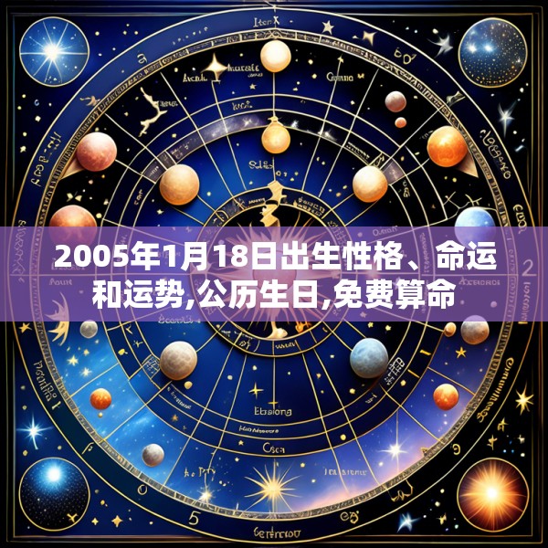 2005年1月18日出生性格、命运和运势,公历生日,免费算命