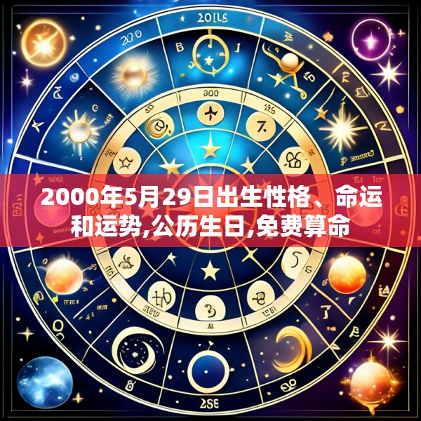 2000年5月29日出生性格、命运和运势,公历生日,免费算命