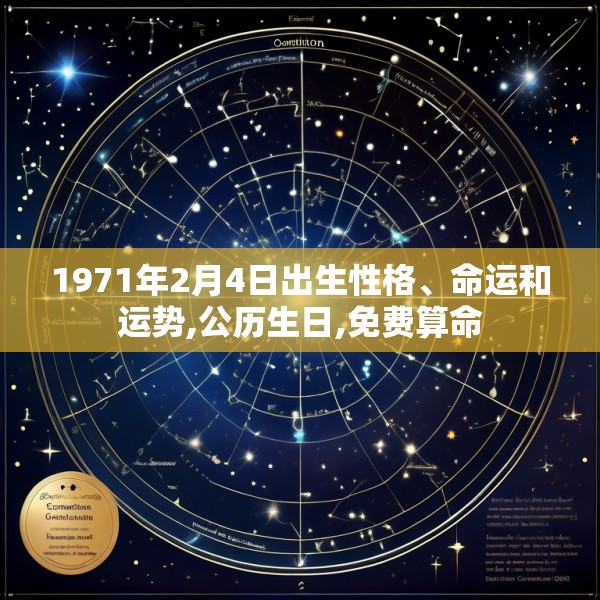 1971年2月4日出生性格、命运和运势,公历生日,免费算命