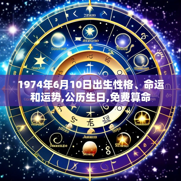 1974年6月10日出生性格、命运和运势,公历生日,免费算命