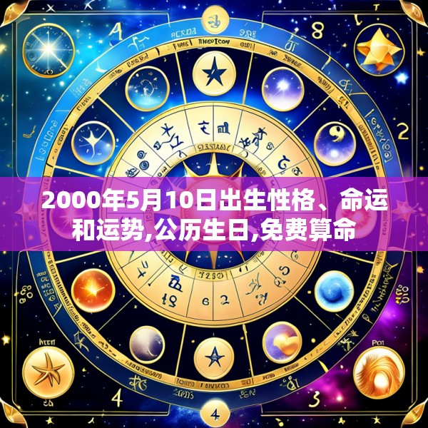 2000年5月10日出生性格、命运和运势,公历生日,免费算命