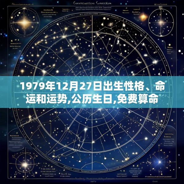 1979年12月27日出生性格、命运和运势,公历生日,免费算命