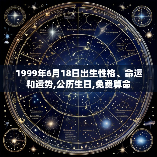 1999年6月18日出生性格、命运和运势,公历生日,免费算命