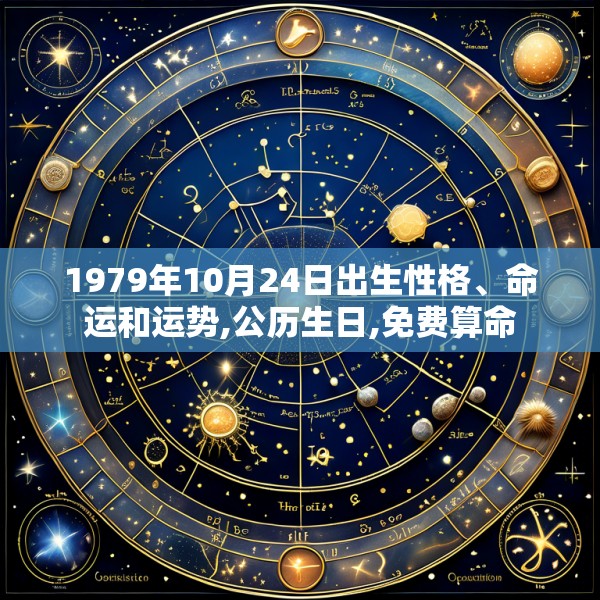 1979年10月24日出生性格、命运和运势,公历生日,免费算命
