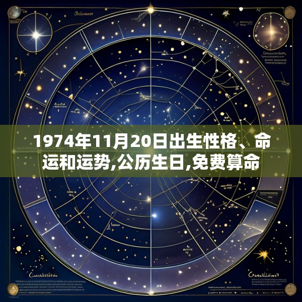 1974年11月20日出生性格、命运和运势,公历生日,免费算命