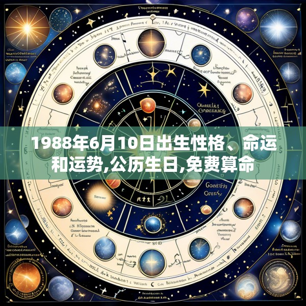 1988年6月10日出生性格、命运和运势,公历生日,免费算命