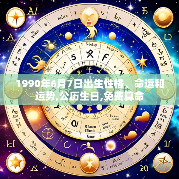 1990年6月7日出生性格、命运和运势,公历生日,免费算命