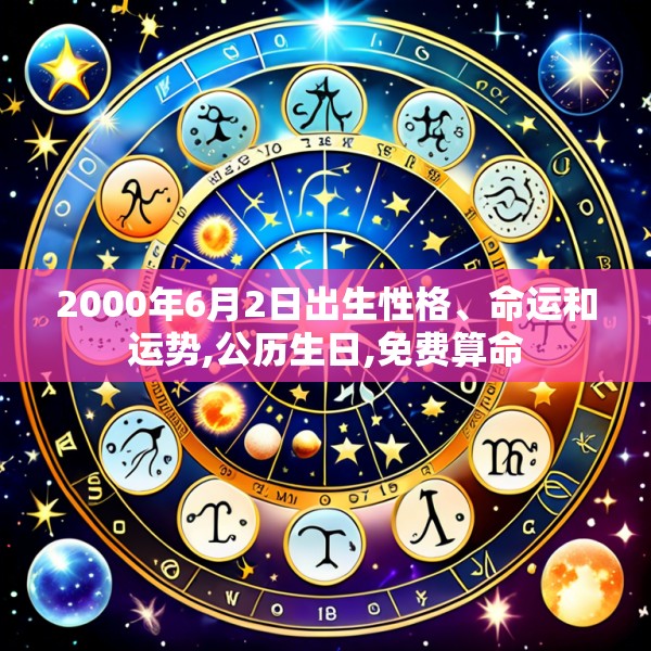 2000年6月2日出生性格、命运和运势,公历生日,免费算命