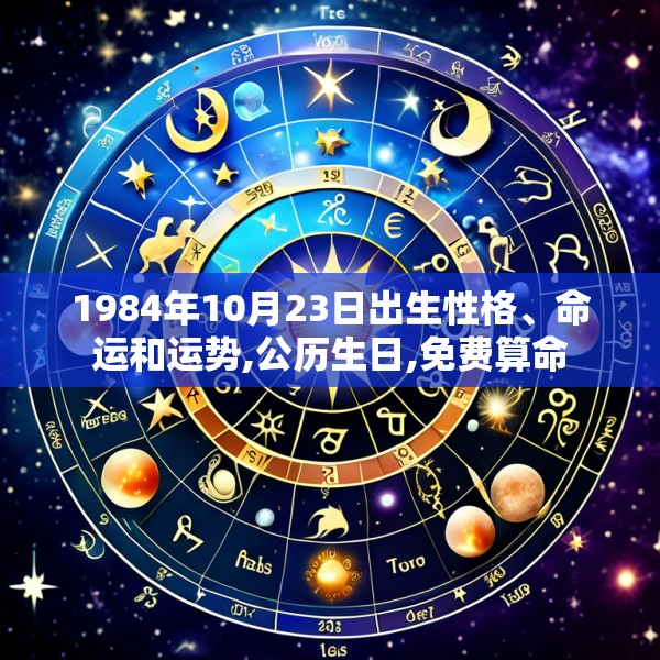 1984年10月23日出生性格、命运和运势,公历生日,免费算命