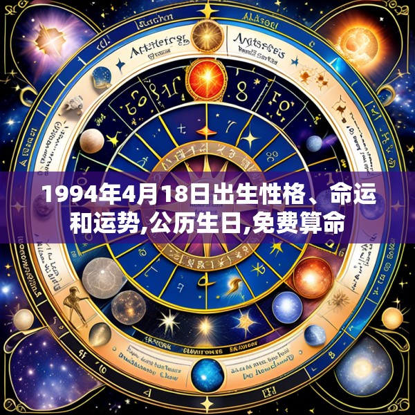 1994年4月18日出生性格、命运和运势,公历生日,免费算命