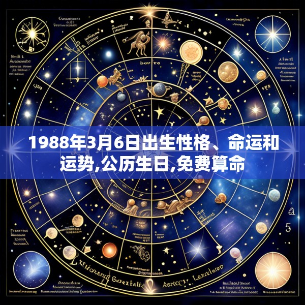 1988年3月6日出生性格、命运和运势,公历生日,免费算命