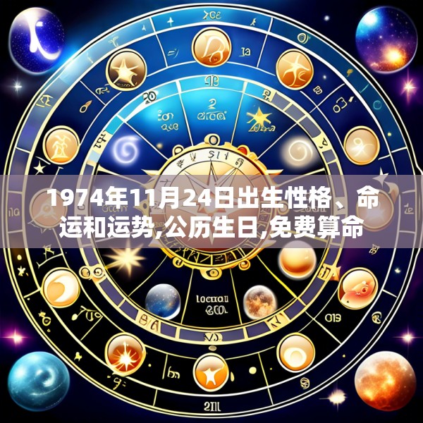 1974年11月24日出生性格、命运和运势,公历生日,免费算命