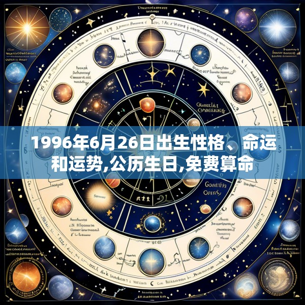 1996年6月26日出生性格、命运和运势,公历生日,免费算命