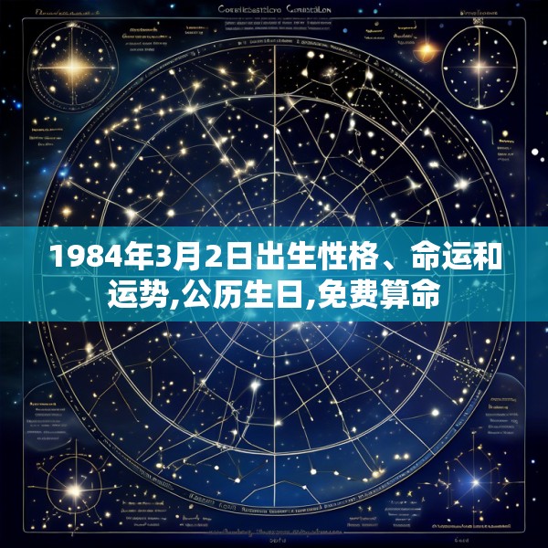 1984年3月2日出生性格、命运和运势,公历生日,免费算命