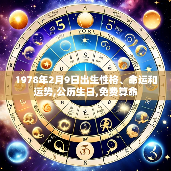 1978年2月9日出生性格、命运和运势,公历生日,免费算命