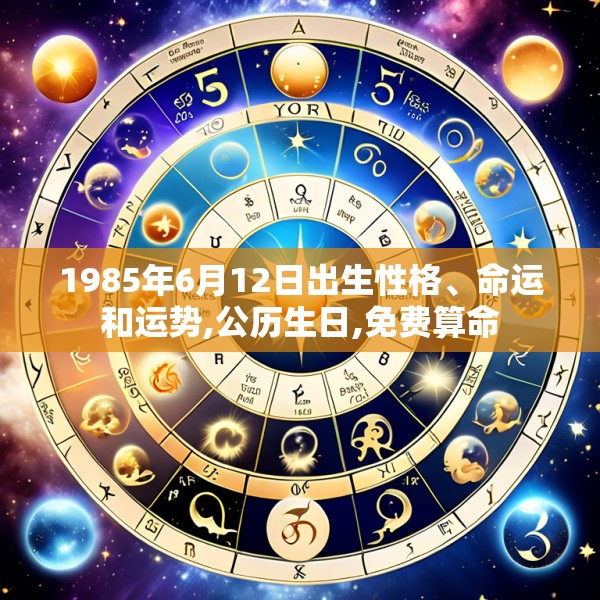 1985年6月12日出生性格、命运和运势,公历生日,免费算命