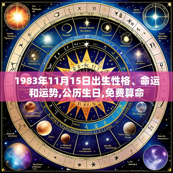 1983年11月15日出生性格、命运和运势,公历生日,免费算命