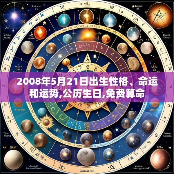 2008年5月21日出生性格、命运和运势,公历生日,免费算命