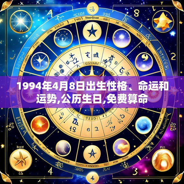 1994年4月8日出生性格、命运和运势,公历生日,免费算命