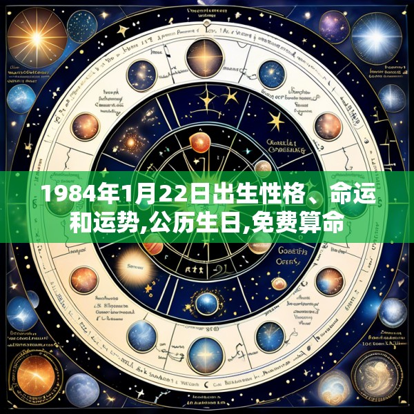 1984年1月22日出生性格、命运和运势,公历生日,免费算命