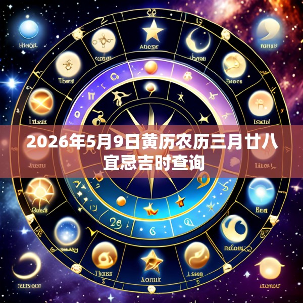 2026年5月9日黄历农历三月廿八 宜忌吉时查询