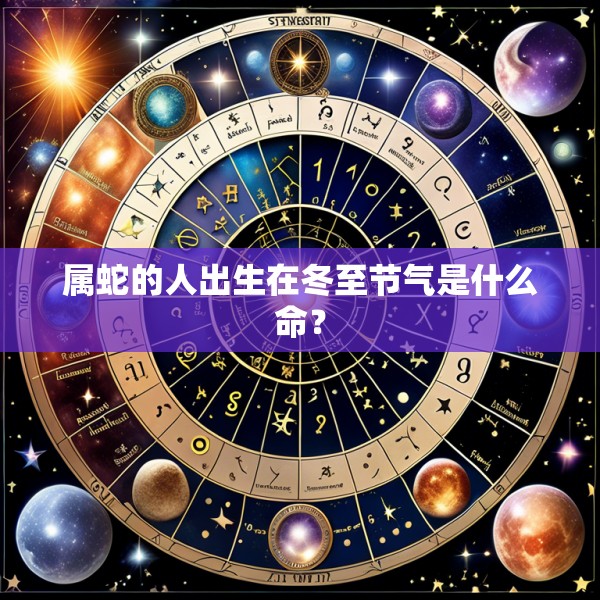 属蛇的人出生在冬至节气是什么命?