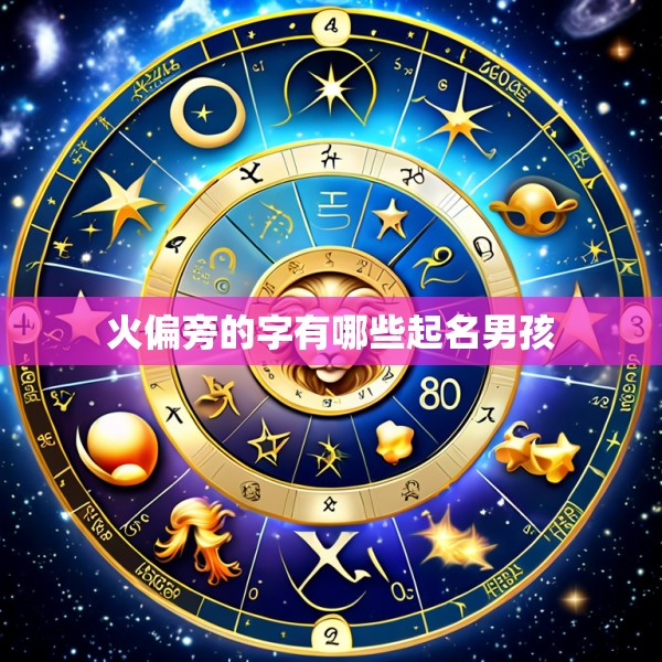 火偏旁的字有哪些起名男孩