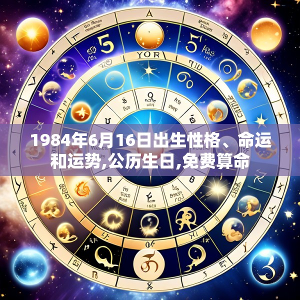 1984年6月16日出生性格、命运和运势,公历生日,免费算命