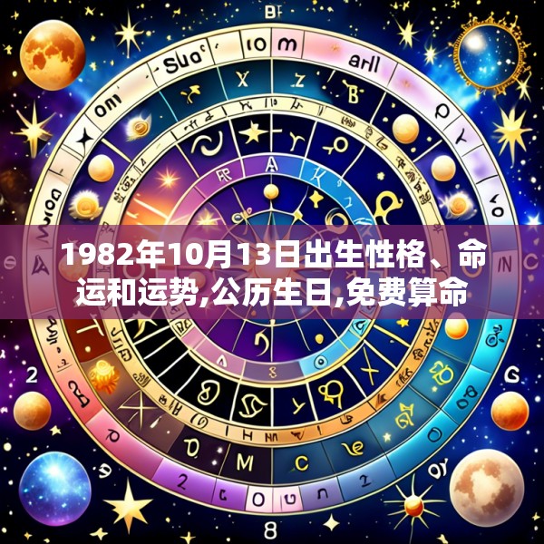 1982年10月13日出生性格、命运和运势,公历生日,免费算命