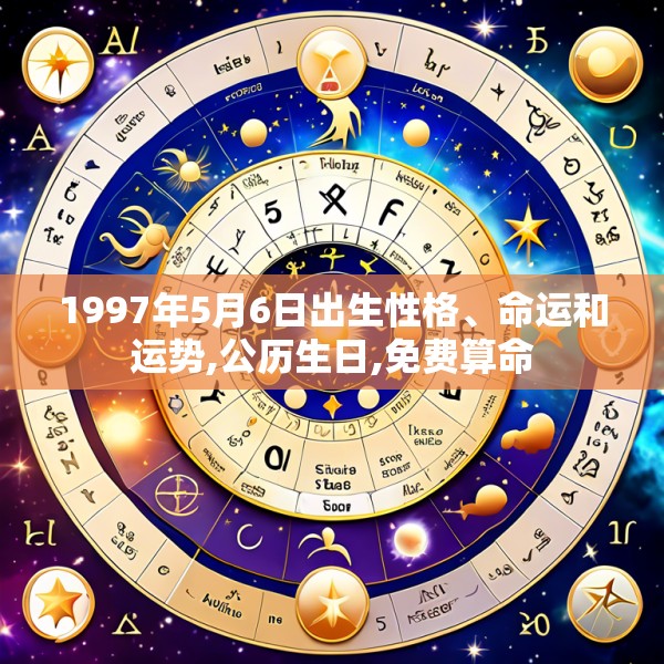 1997年5月6日出生性格、命运和运势,公历生日,免费算命