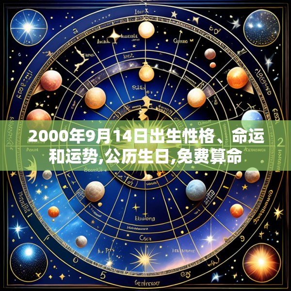 2000年9月14日出生性格、命运和运势,公历生日,免费算命