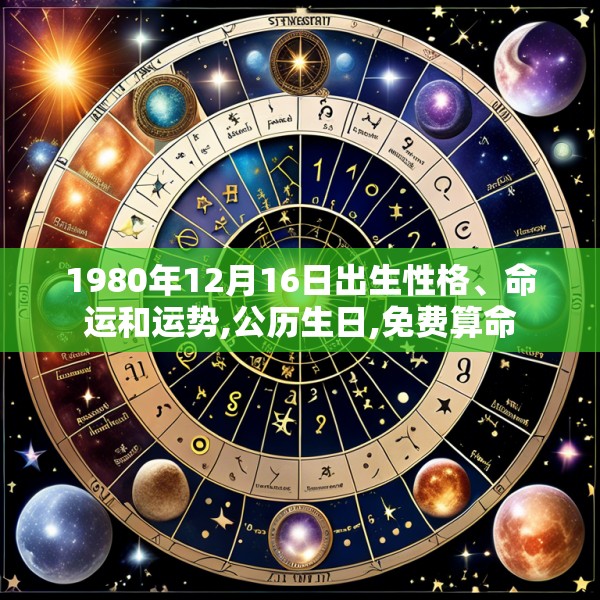 1980年12月16日出生性格、命运和运势,公历生日,免费算命